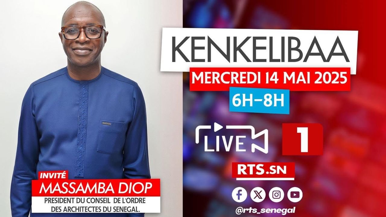 📺 L’émission Kenkelibaa sur RTS1 a mis en lumière les grands défis de l’architecture et de l’urbanisme au Sénégal.