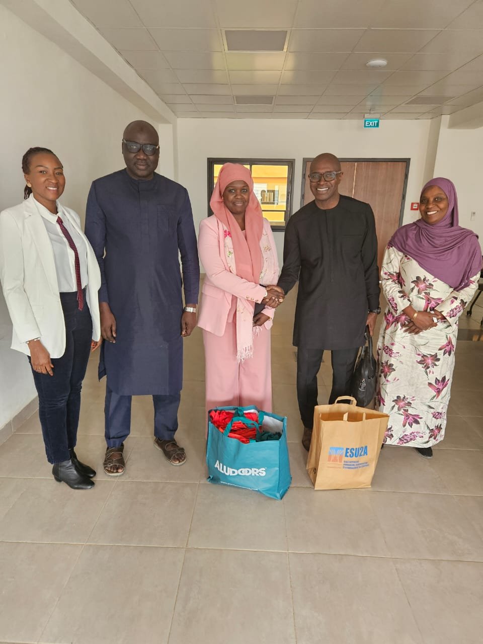 L'ODAS à l’Université Amadou Moctar Mbow pour une séance de travail avec le corps professoral.